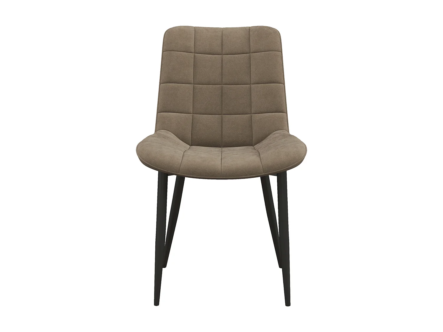 SACHA-Chaise en Velours Taupe (x2)