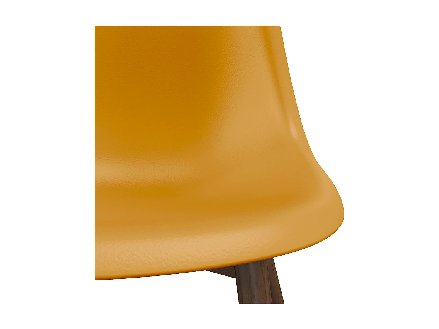 ESTER-Silla metal mostaza y nogal (x4)