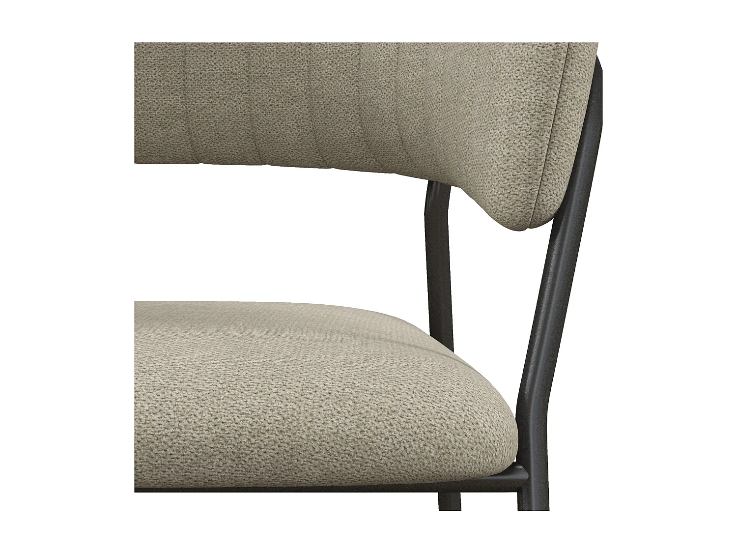 LUCA-Fauteuil de table en tissu Lin (x2)