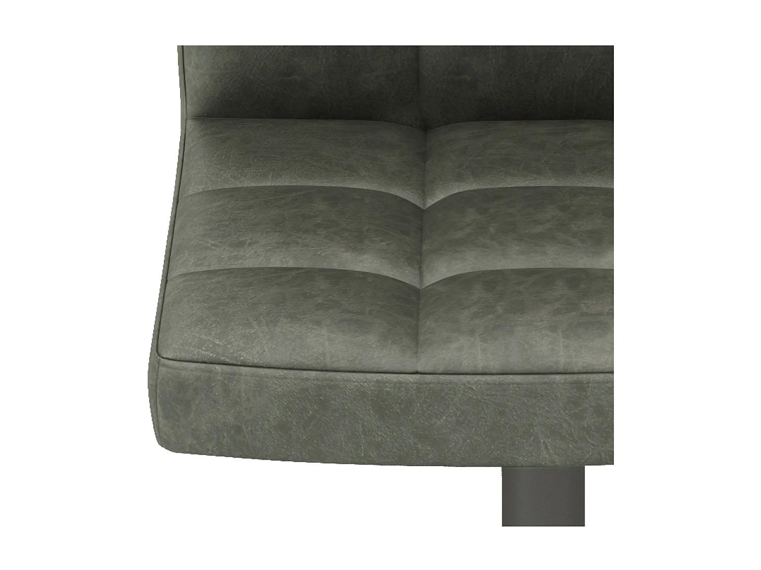 SQUAR-Sgabello da bar in pelle sintetica antracite (x2)