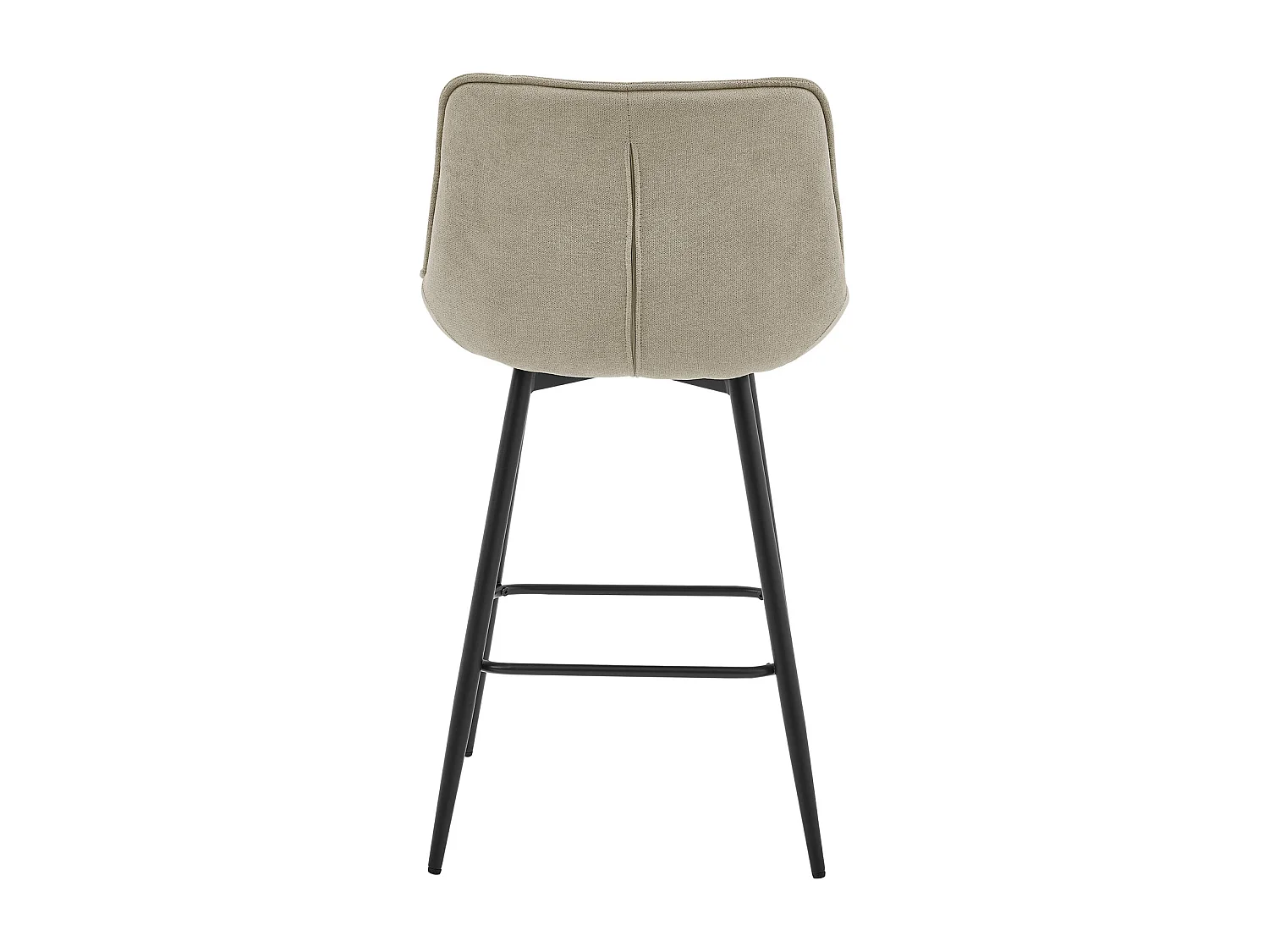 GRANT-Tabouret de bar en tissu Coloris Lin (x2)