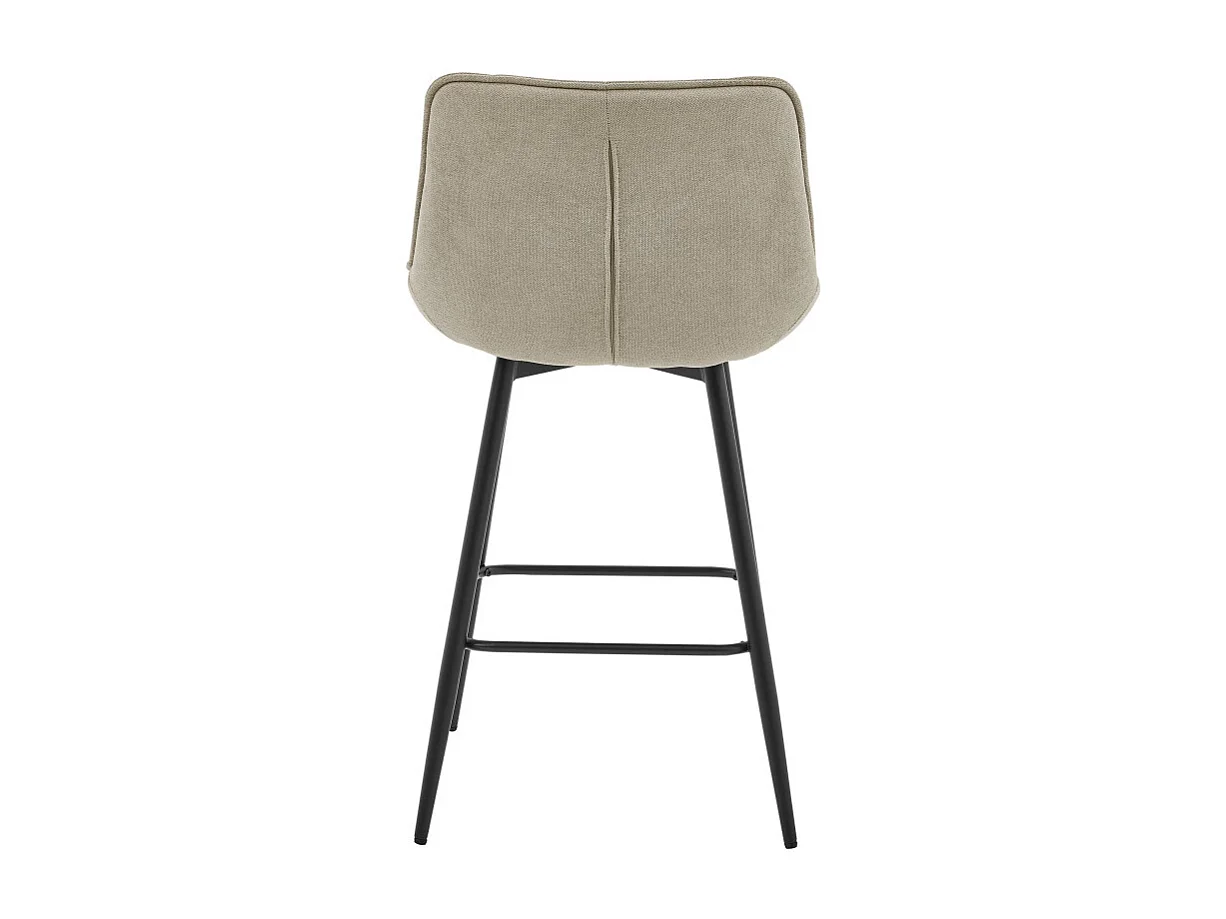 GRANT-Tabouret de bar en tissu Coloris Lin (x2)