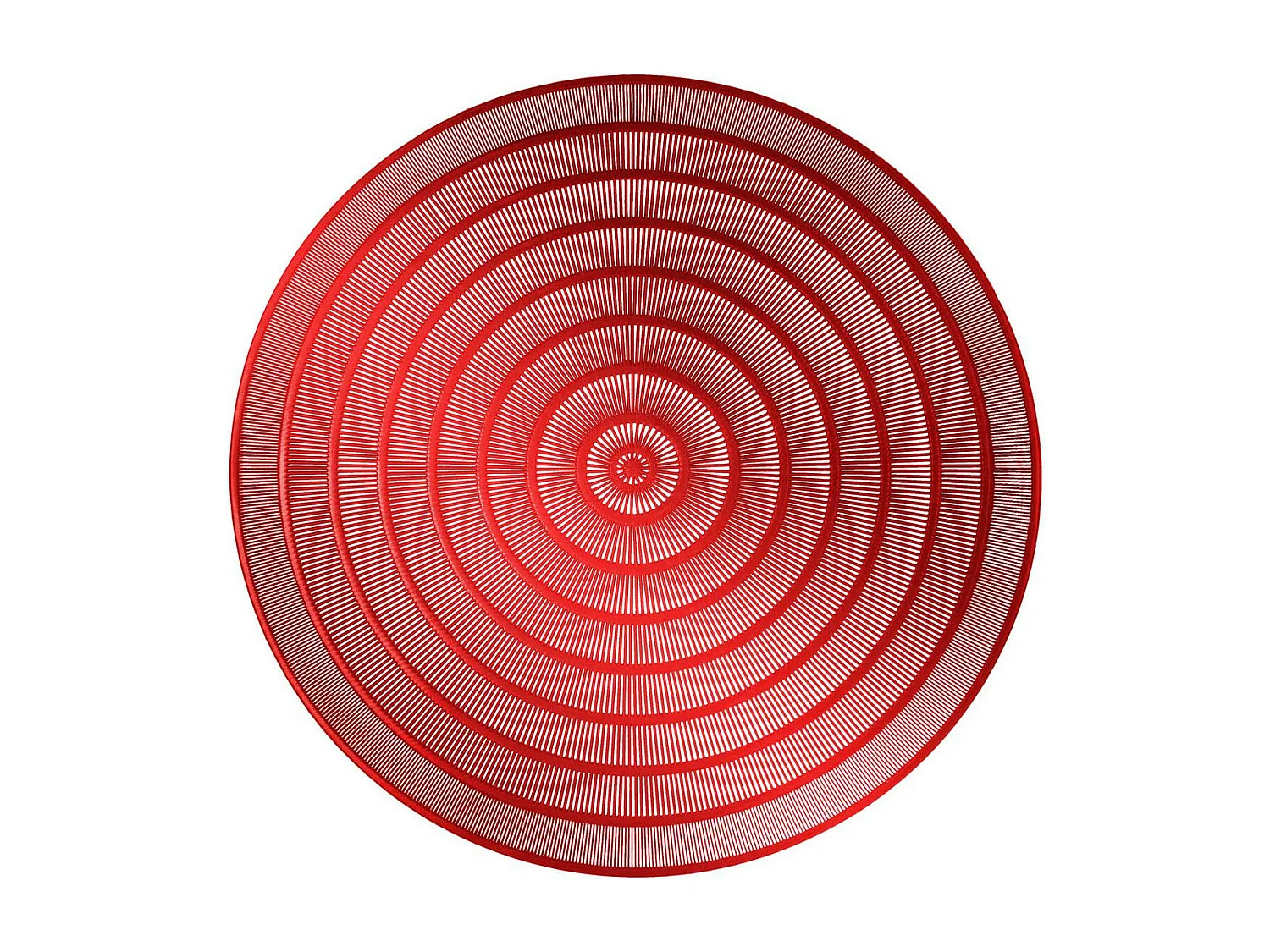 Set de Table Rond Ajouré "Oriental" 40cm Rouge