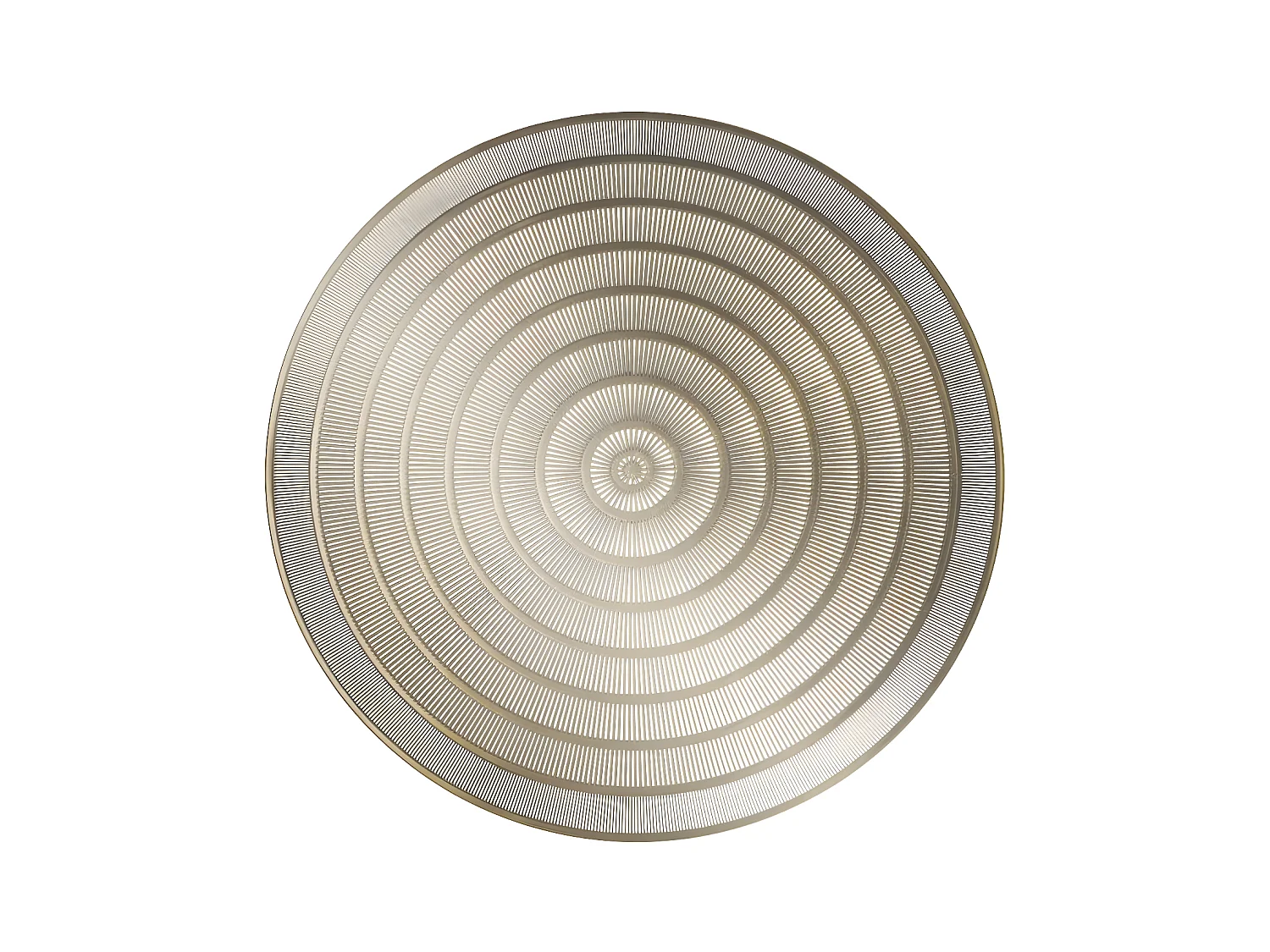 Set de Table Rond Ajouré "Oriental" 40cm Or