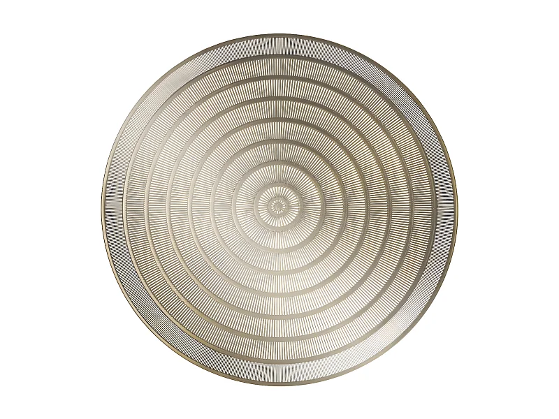 Set de Table Rond Ajouré "Oriental" 40cm Or