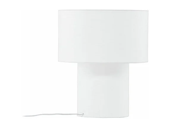 Lampe à Poser Déco "Globia" 40cm Blanc