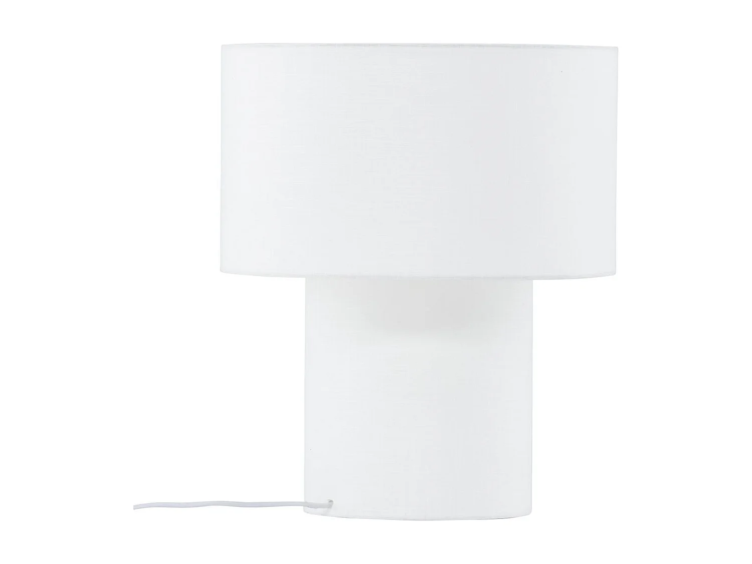 Lampe à Poser Déco "Globia" 40cm Blanc