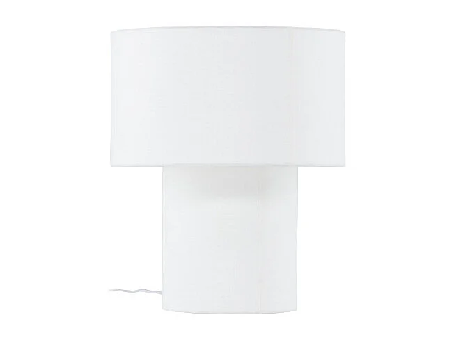 Lampe à Poser Déco "Globia" 40cm Blanc
