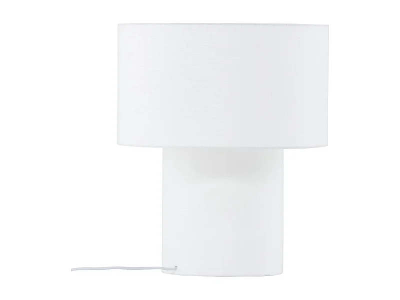 Lampe à Poser Déco "Globia" 40cm Blanc