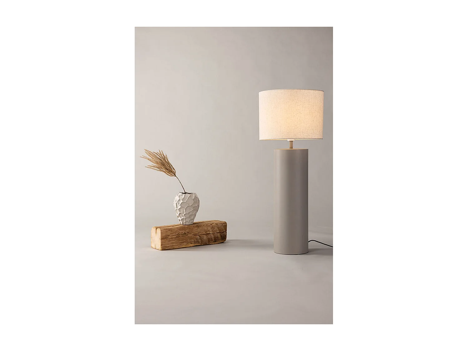 Umeå éclairage lampadaire 40x40x100cm gris.