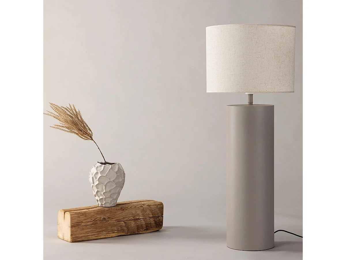 Umeå éclairage lampadaire 40x40x100cm gris.