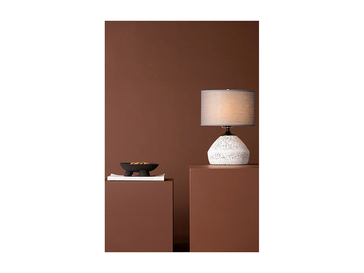 Sisteron verlichting tafellamp 28x28x36cm wit.