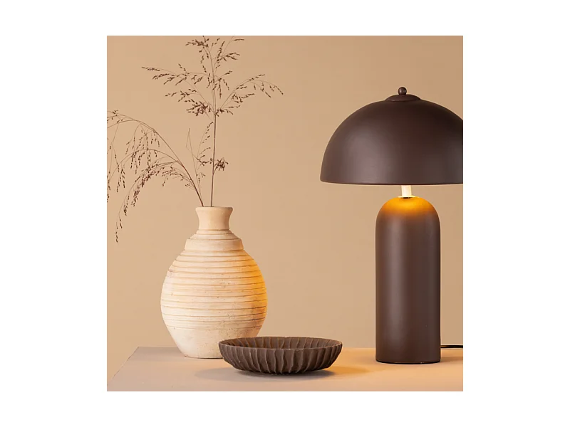 Corello verlichting tafellamp 28x28x45cm bruin.