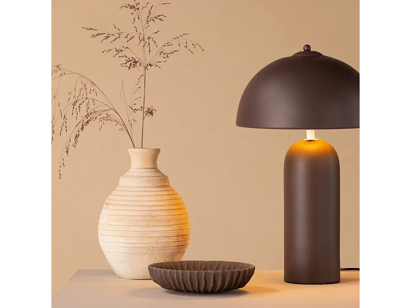 Lampe à Poser Déco "Corello" 45cm Marron