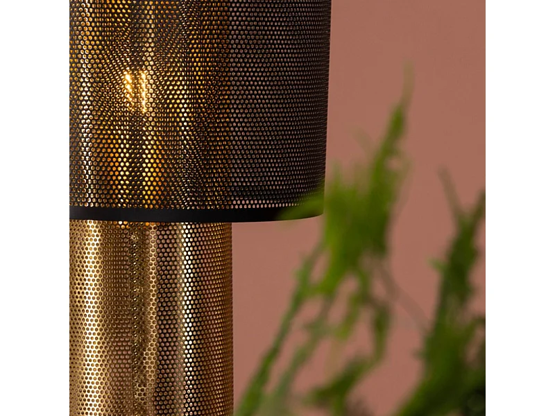 Gap verlichting tafellamp 25x25x39cm zwart.