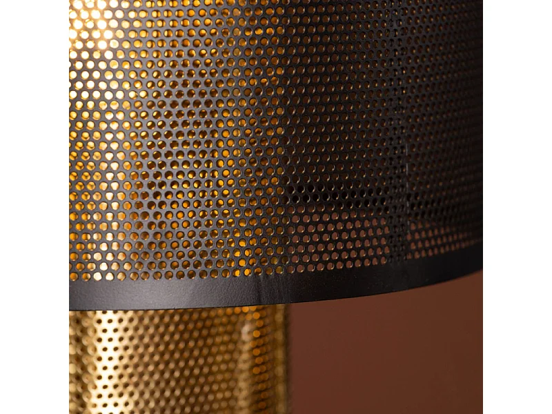 Gap verlichting tafellamp 25x25x39cm zwart.