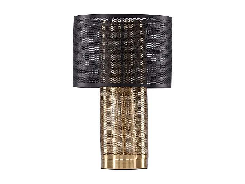 Lampe à Poser Déco "Gap" 39cm Noir & Or