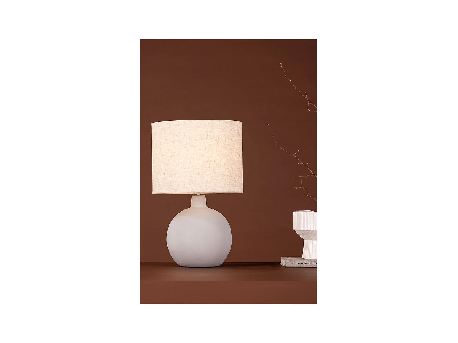 Torcello verlichting tafellamp 32x32x51cm grijs.