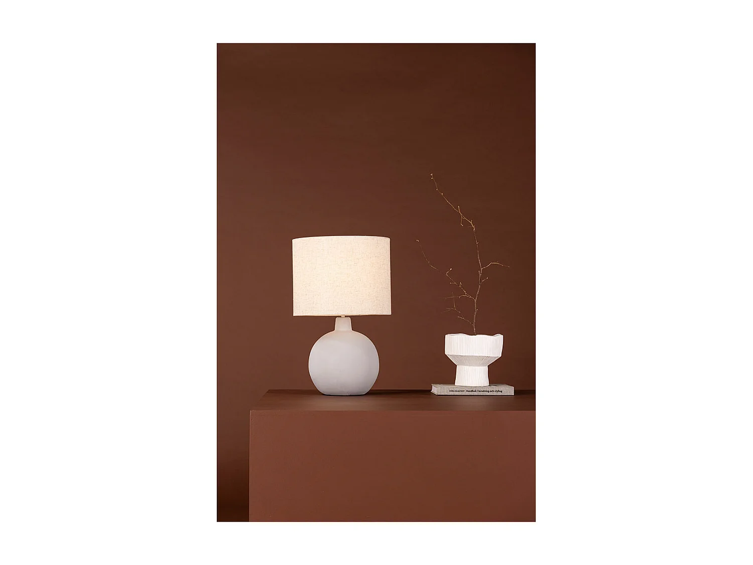 Torcello verlichting tafellamp 32x32x51cm grijs.