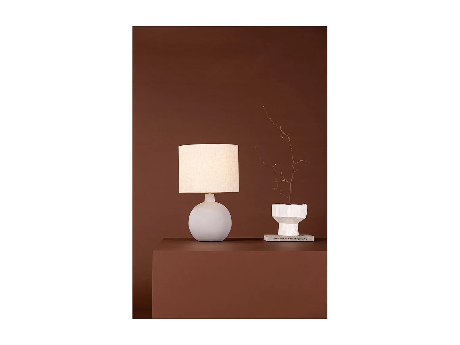 Torcello éclairage lampe de table 32x32x51cm gris.
