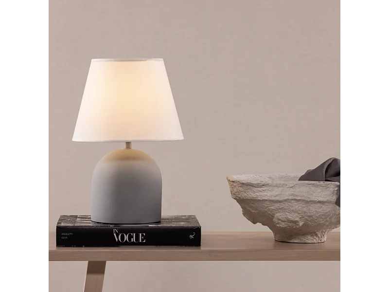 Lampe à Poser Déco "Styrso" 37cm Gris