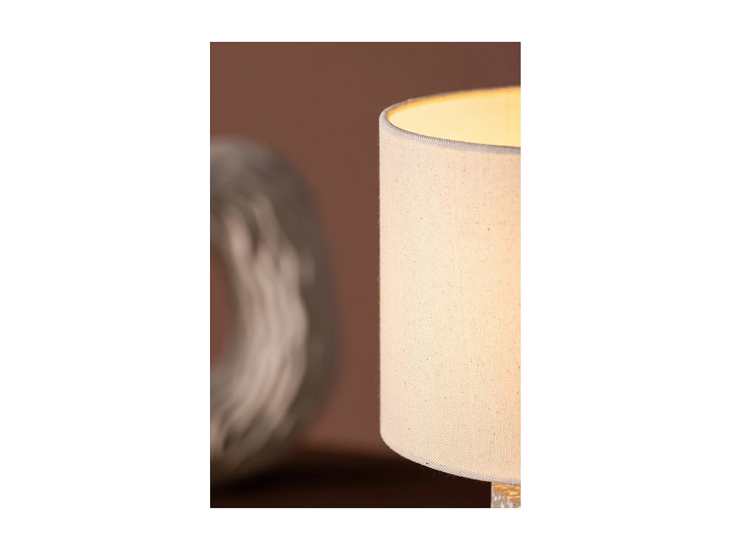 Dijon verlichting tafellamp 22x22x35cm grijs.