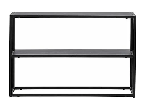 Curitiba schoenenkast metaal 2 planken zwart.
