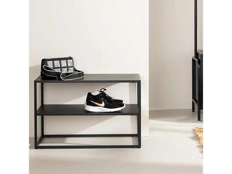 Meuble à Chaussures "Curitiba" 70cm Noir