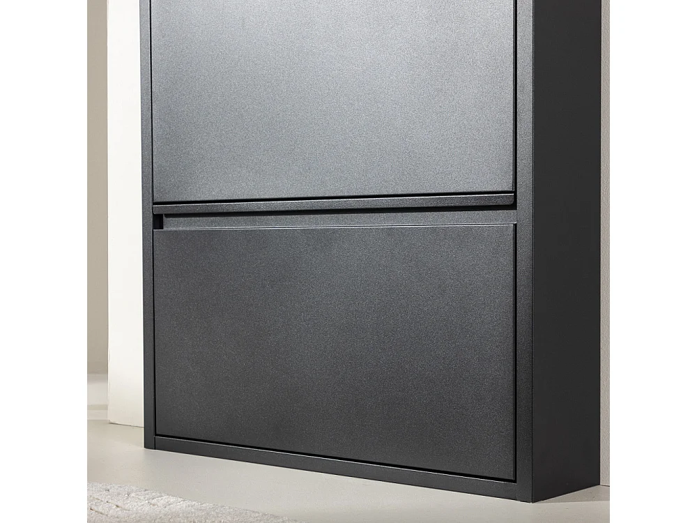 Meuble à Chaussures 3 compartiments "Bonito" 103cm Noir