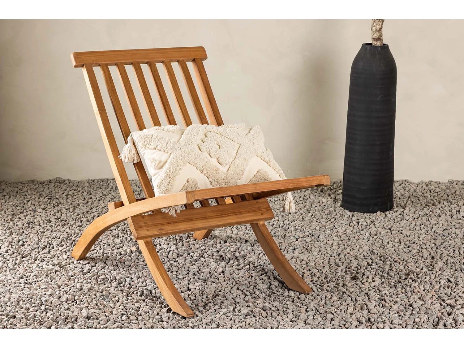 Fauteuil de Jardin en Teck "Kenya" 80cm Naturel