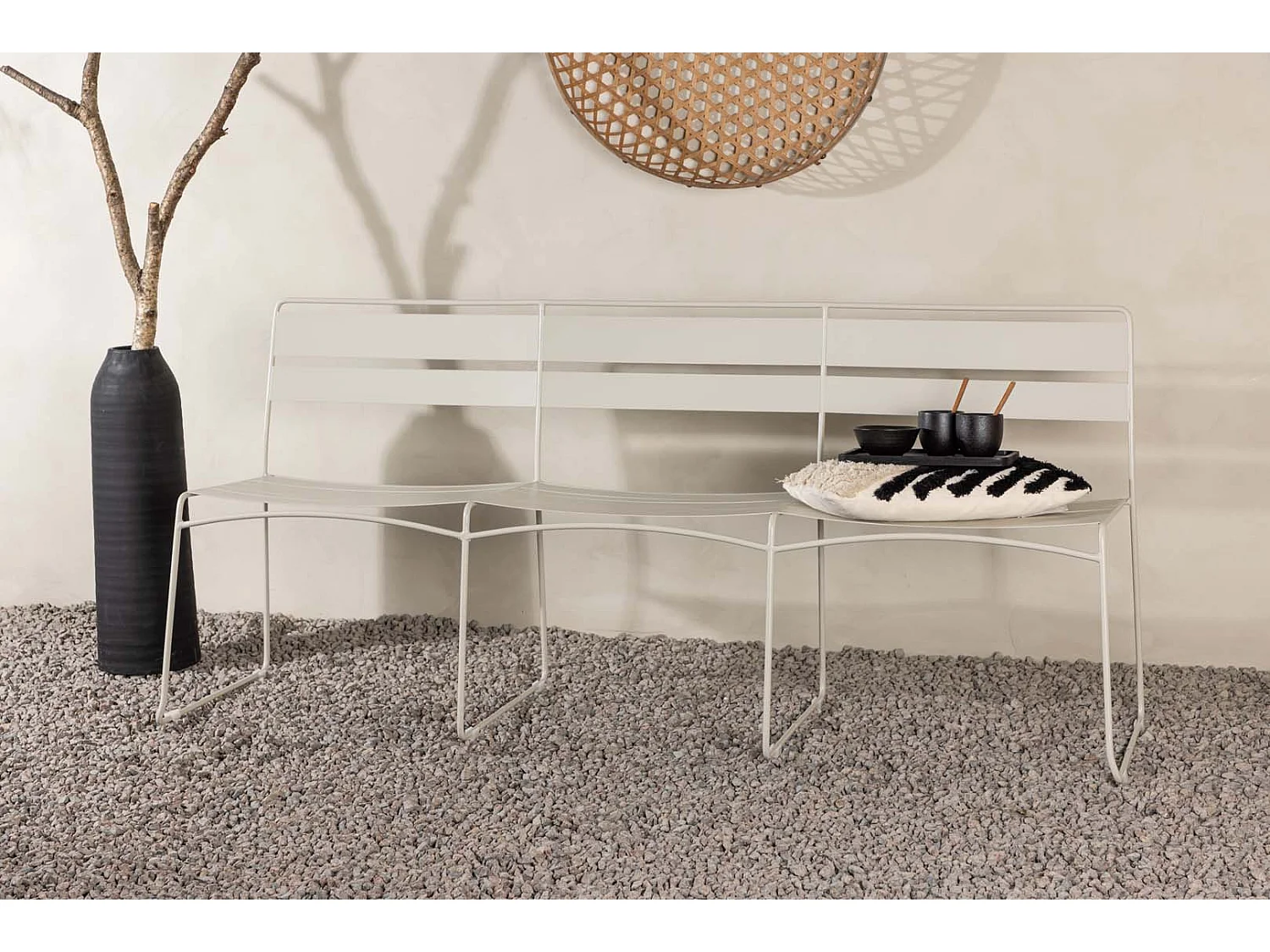 Lina canapé de jardin 2 pers. beige.