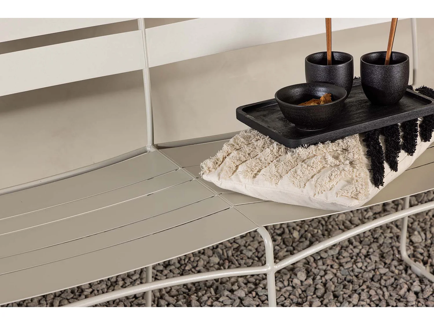 Lina canapé de jardin 2 pers. beige.