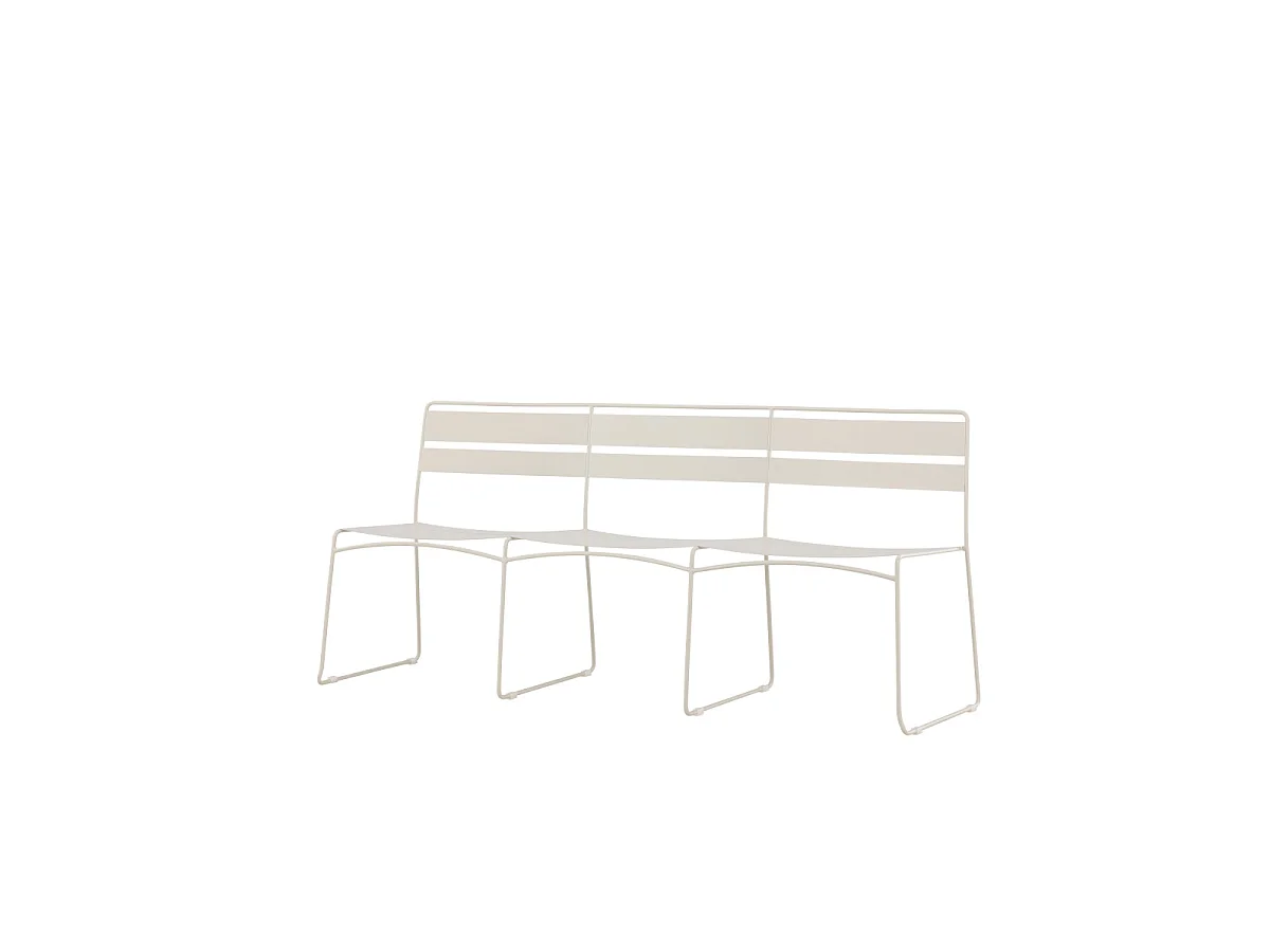 Canapé de Jardin 3 Places "Lina" 180cm Beige