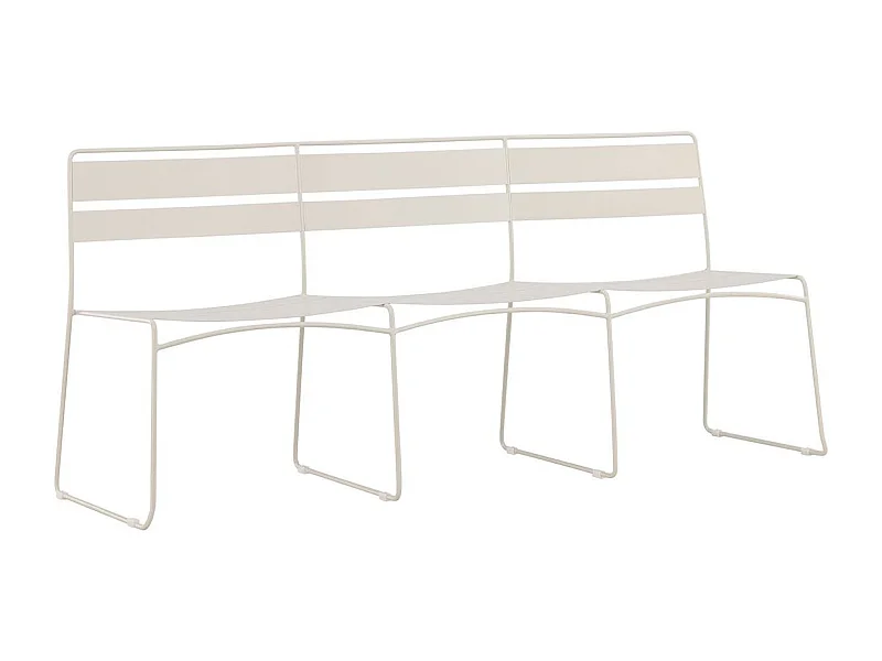 Canapé de Jardin 3 Places "Lina" 180cm Beige