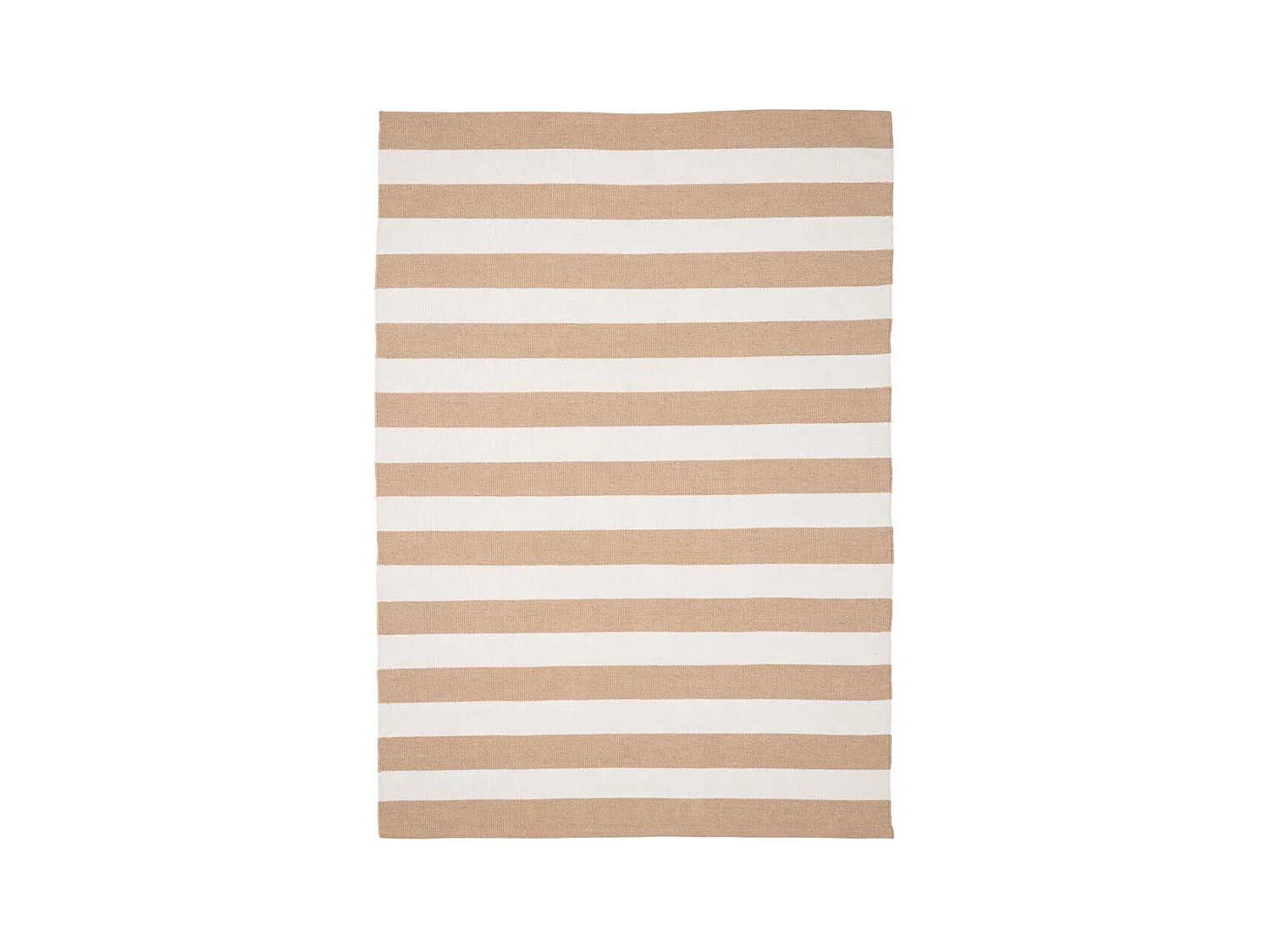 Tappeto Pina 200x300cm in plastica per esterni beige, bianco sporco.
