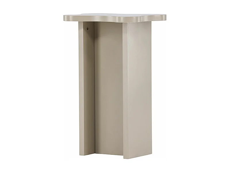 Table d'Appoint Design "Molde" 62cm Beige