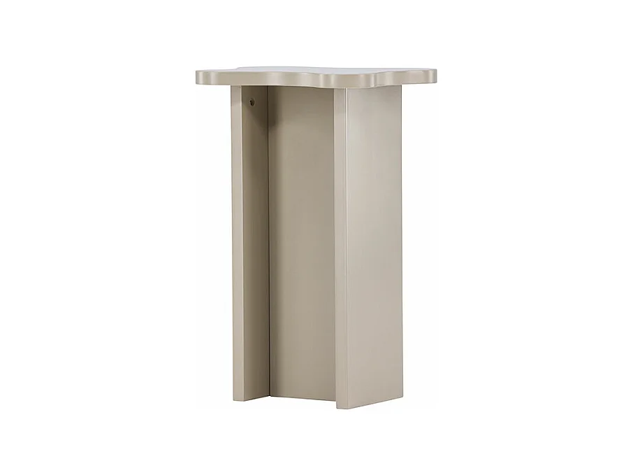Table d'Appoint Design "Molde" 62cm Beige