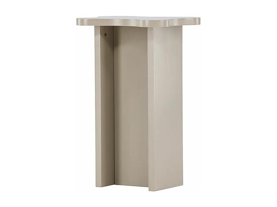 Table d'Appoint Design "Molde" 62cm Beige