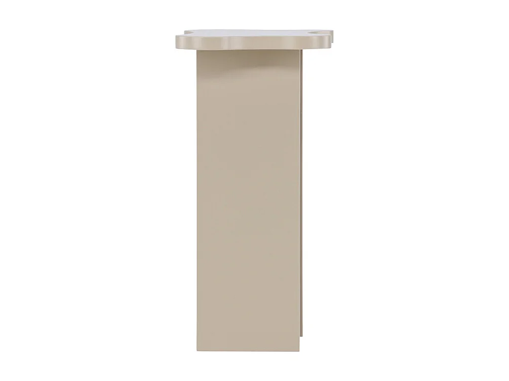 Table d'Appoint Design "Molde" 62cm Beige