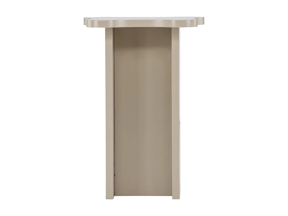 Table d'Appoint Design "Molde" 62cm Beige