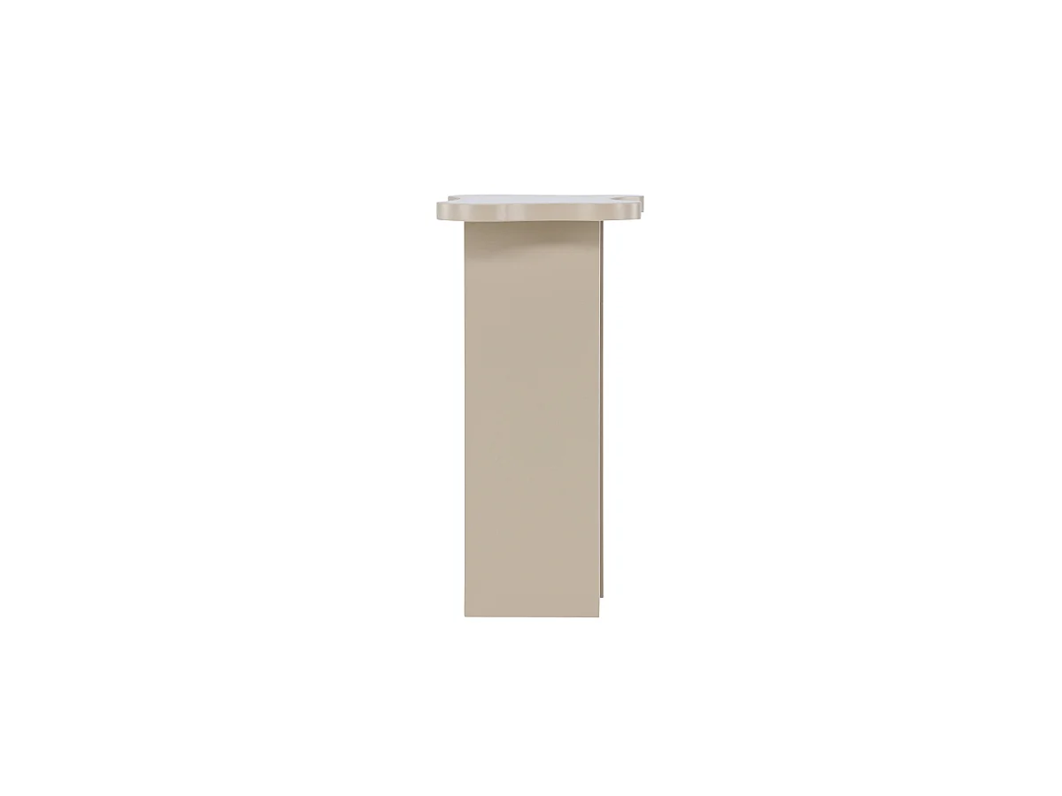Molde hoektafel beige.