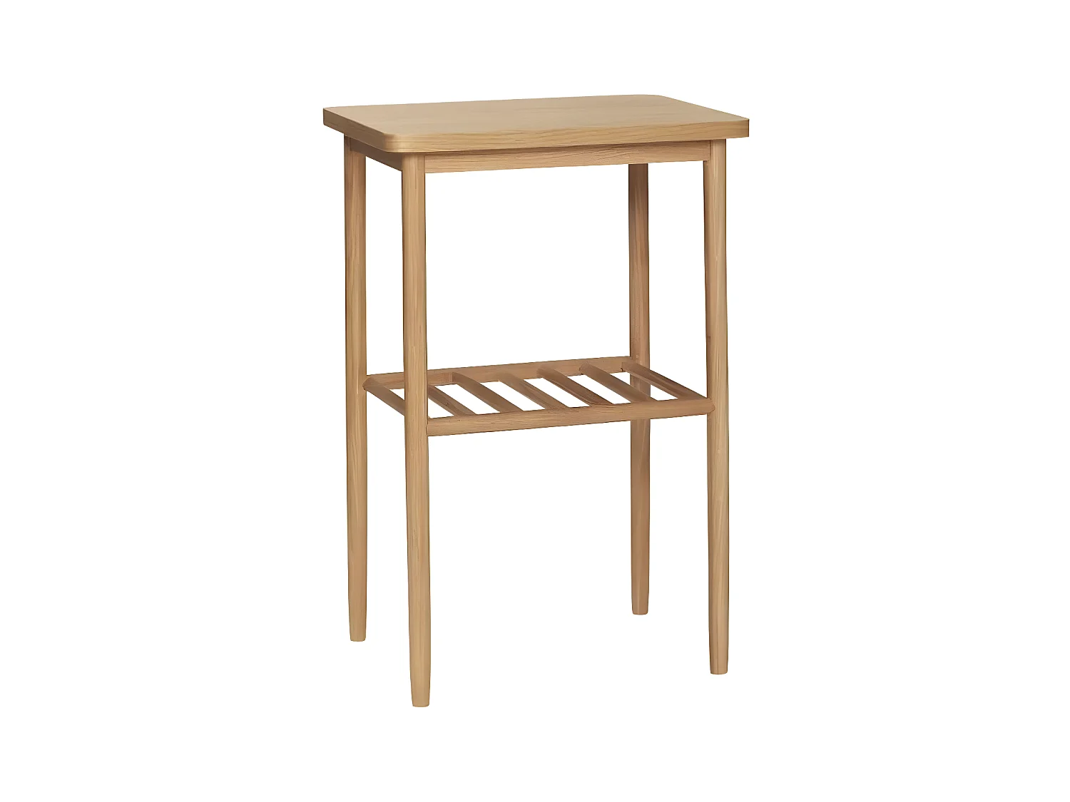 Table d'appoint 2 plateaux en bois clair FLOMARA