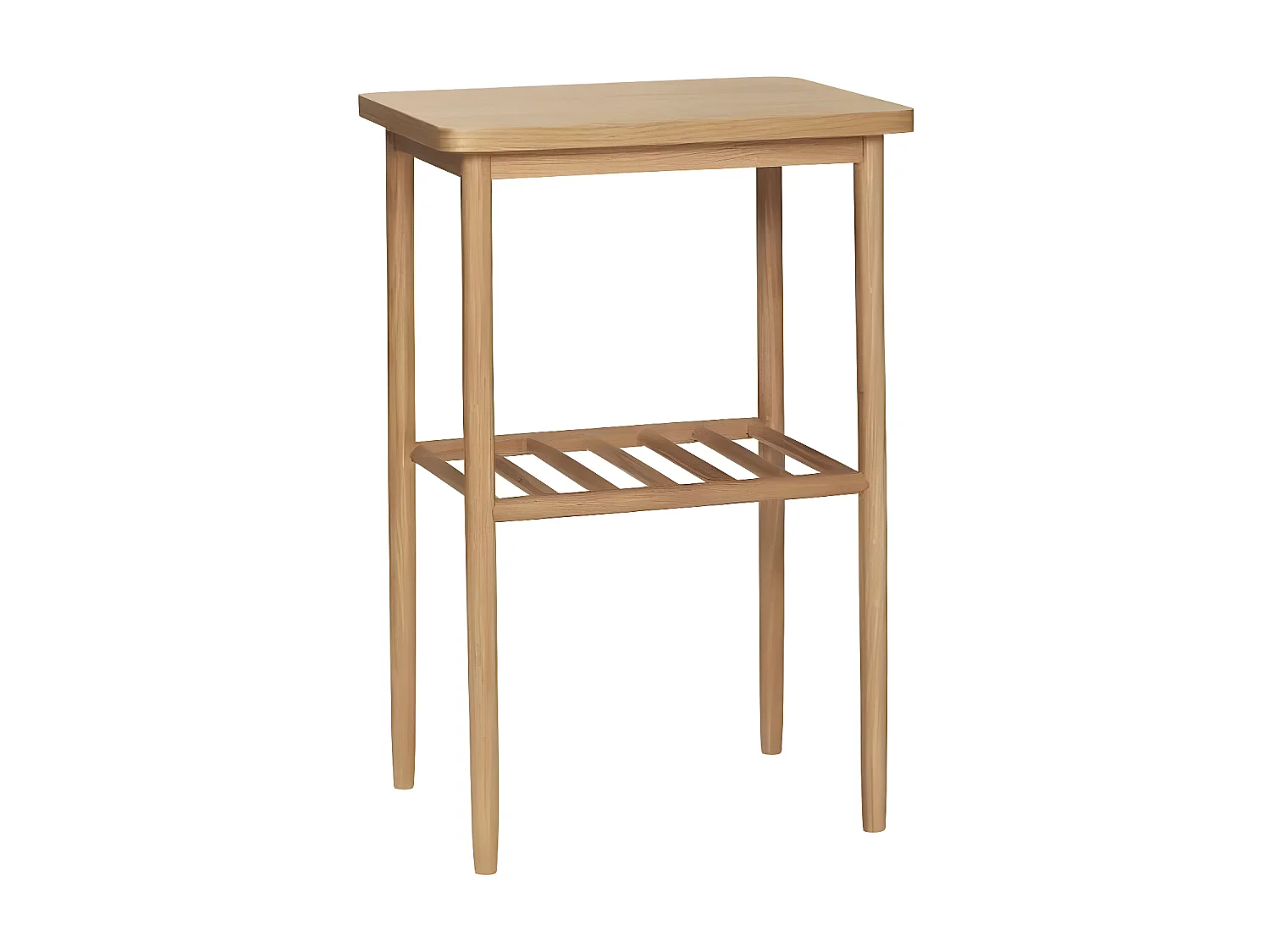 Table d'appoint 2 plateaux en bois clair FLOMARA