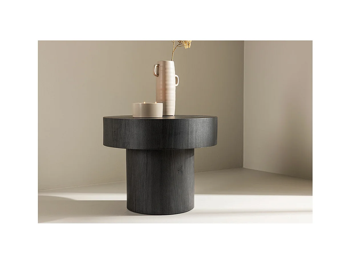 Malung Ecktisch Ø50 cm schwarz.