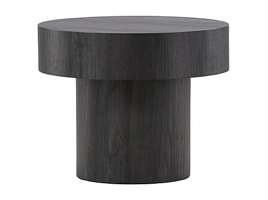 Malung table d'angle Ø50 cm noir.
