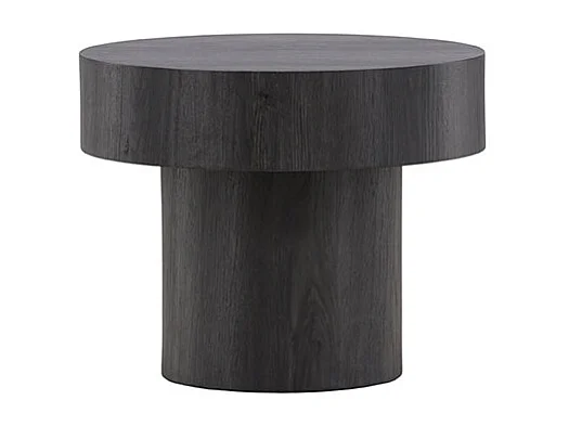 Malung table d'angle Ø50 cm noir.