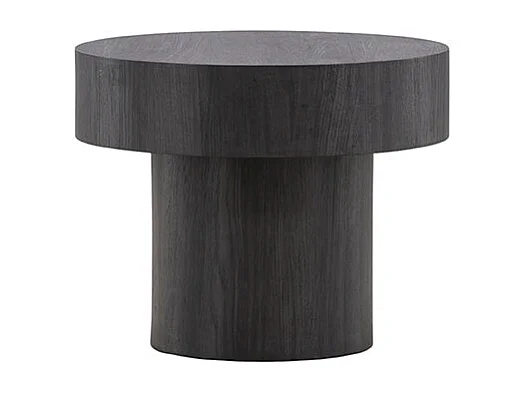 Malung table d'angle Ø50 cm noir.