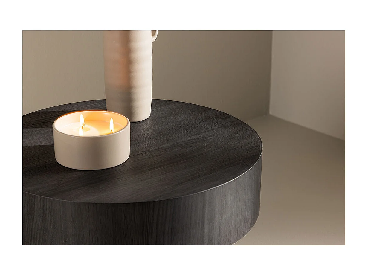 Malung table d'angle Ø50 cm noir.