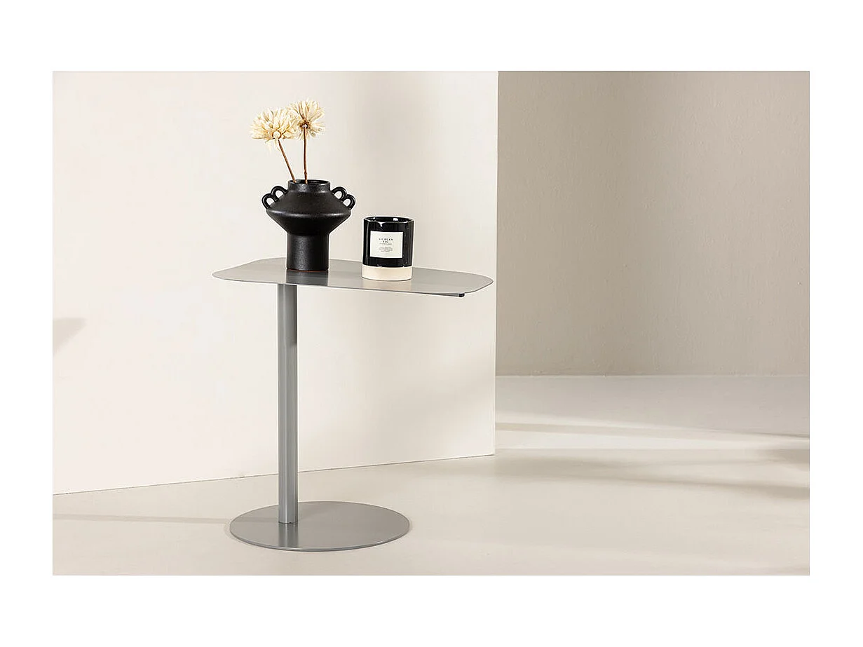 Table d'Appoint Design "San Jose" 50cm Gris Clair