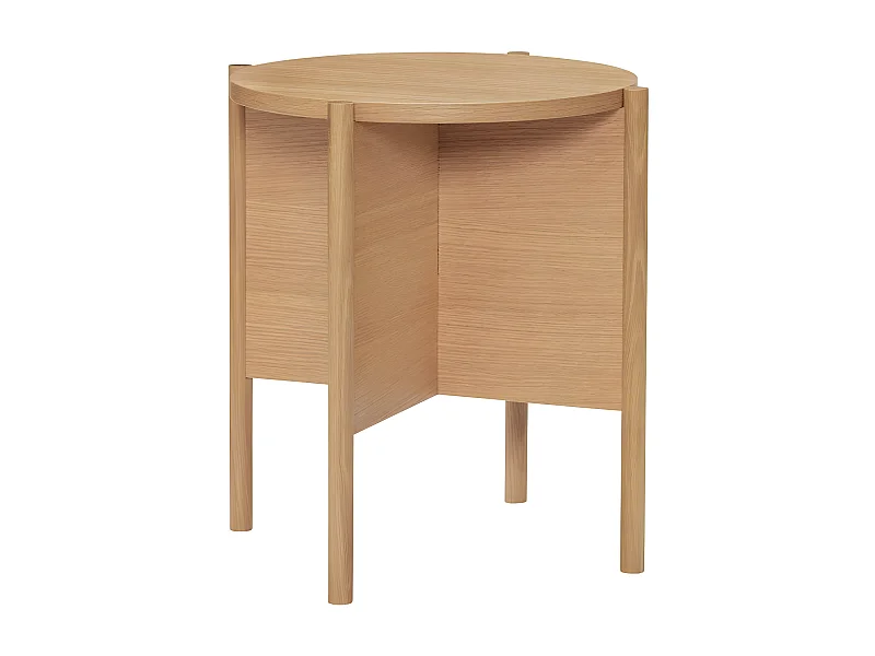 Table d'appoint ronde en bois HAZELA